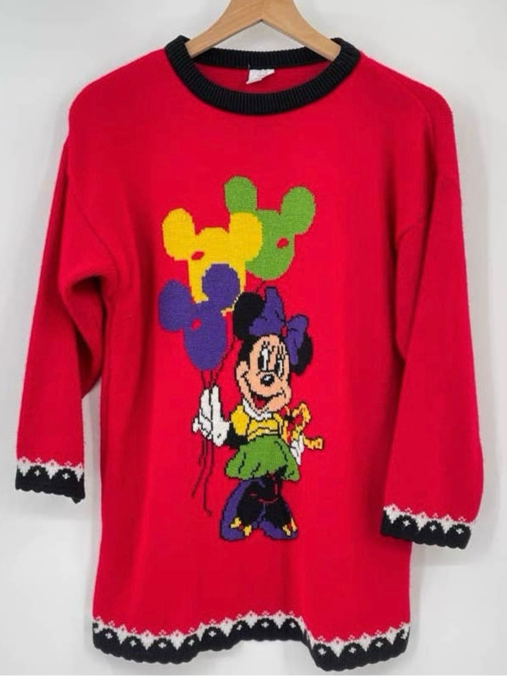 Rare Vintage Disney Cartoons Minnie Mouse
Balloon Sweater